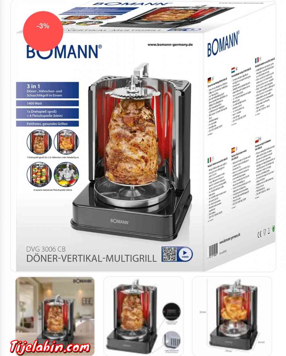 Machine à Gril Kebab MultiGrill 3en1