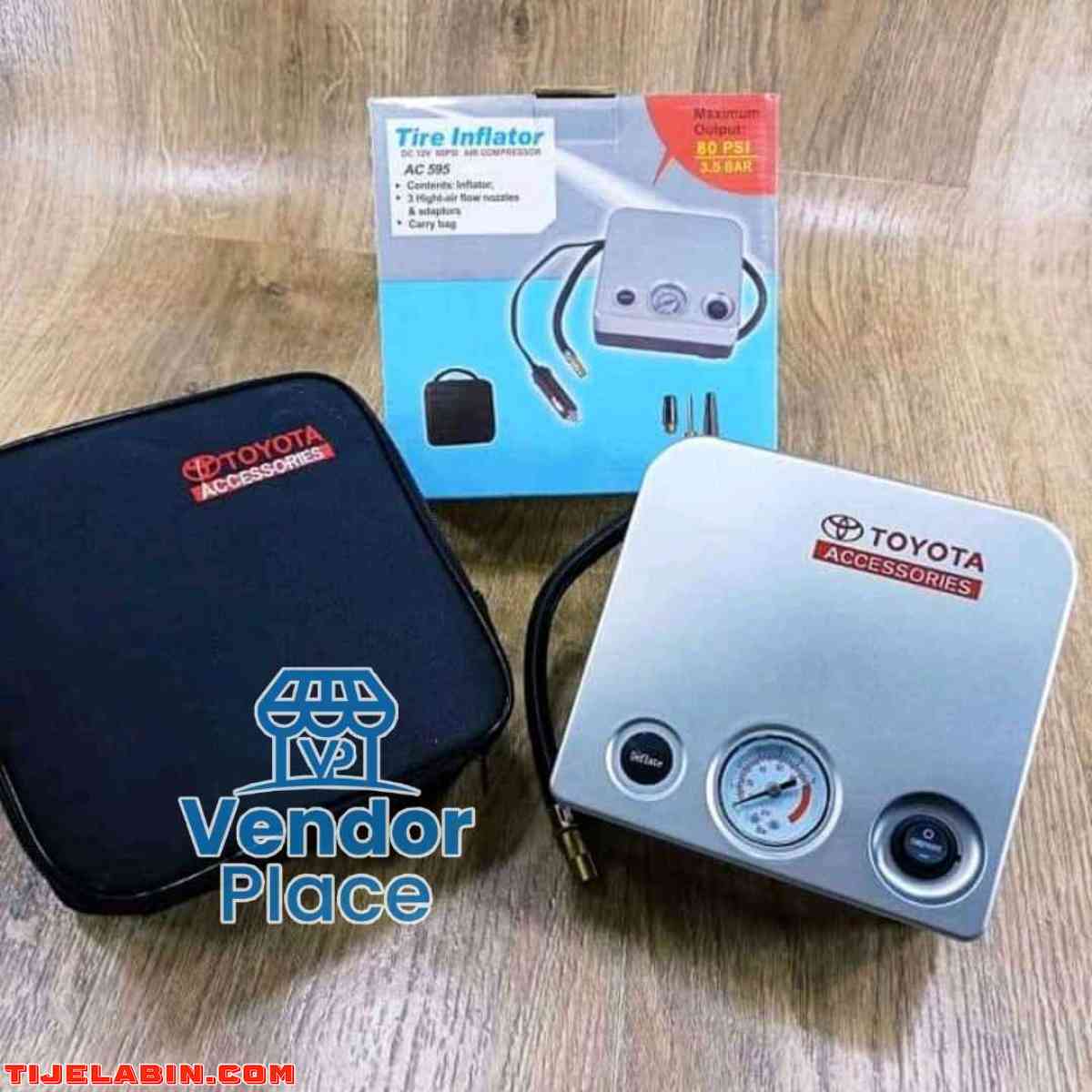 ????منفاخ هوئي لعجلات السيارة محمول
 - Cmpresseur 12v Toyota