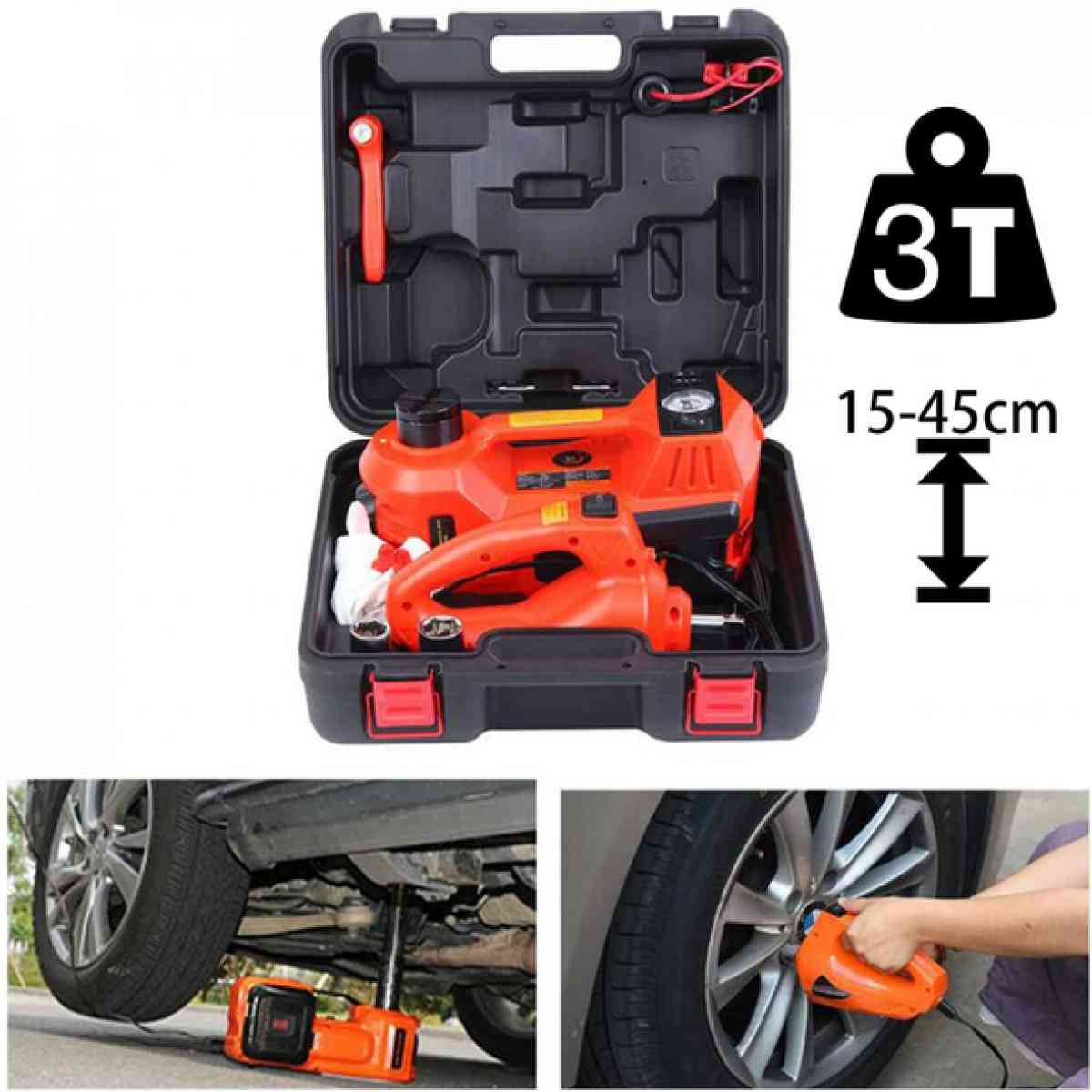 حقيبة التصليح السريع للسيارة 4 في 1 مناسبة لحالات الطوارئ