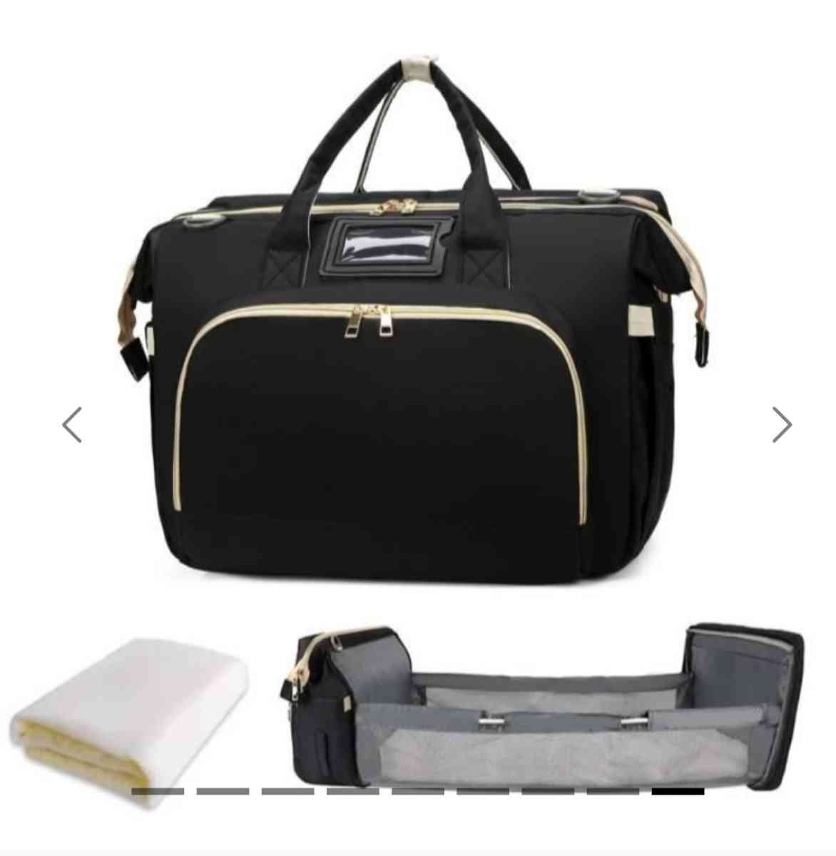 Cabas landau pliable Portable grande capacit pour bb  Noir