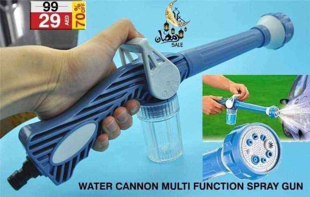 جهاز الرش و التنظيف السحري 8 في 1 متعدد الفوهات حول أي خطوم