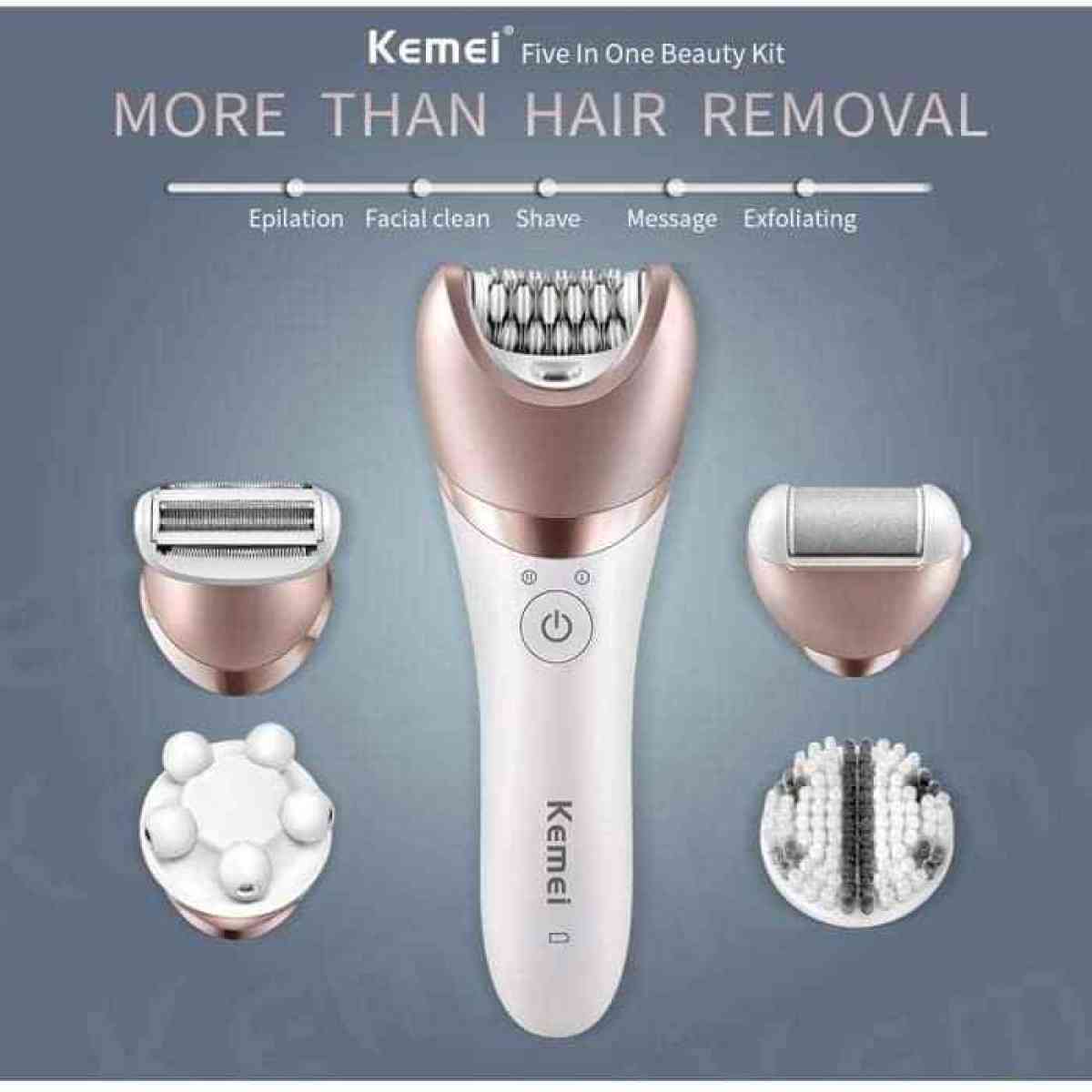 ماكينة إزالة الشعر تنظيف الوجه من الرؤوس السوداء kemei 8001