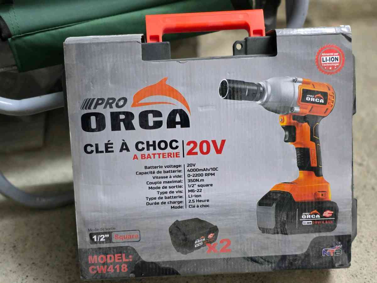 Cle a choc ORCA 20V  بولونار باطري