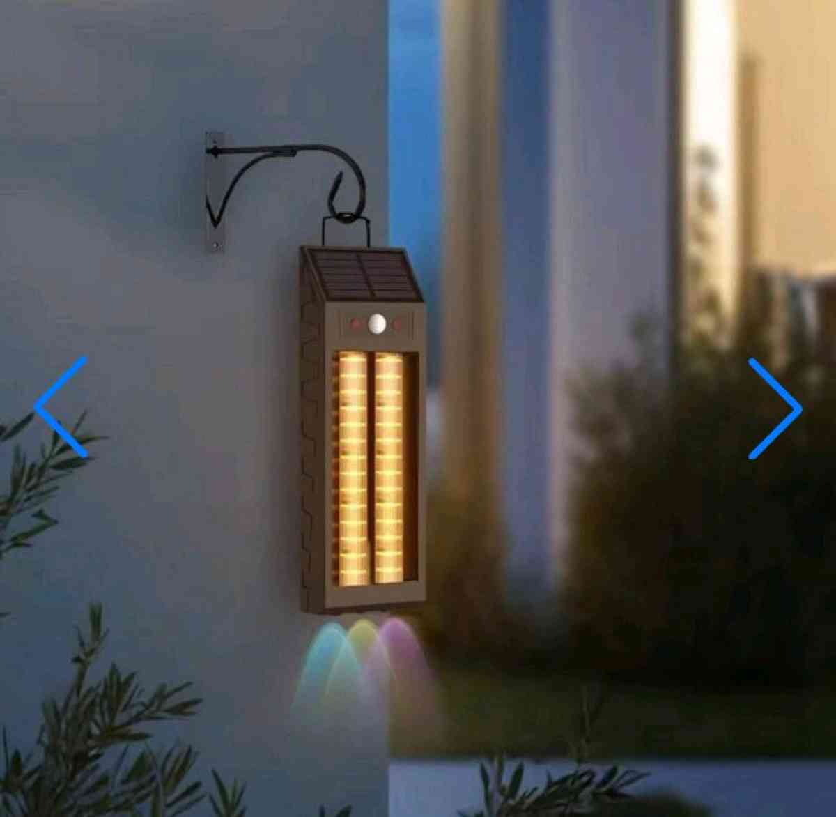 مصباح شمسي خارجي ذكي  إنارة قوية بدون فواتير