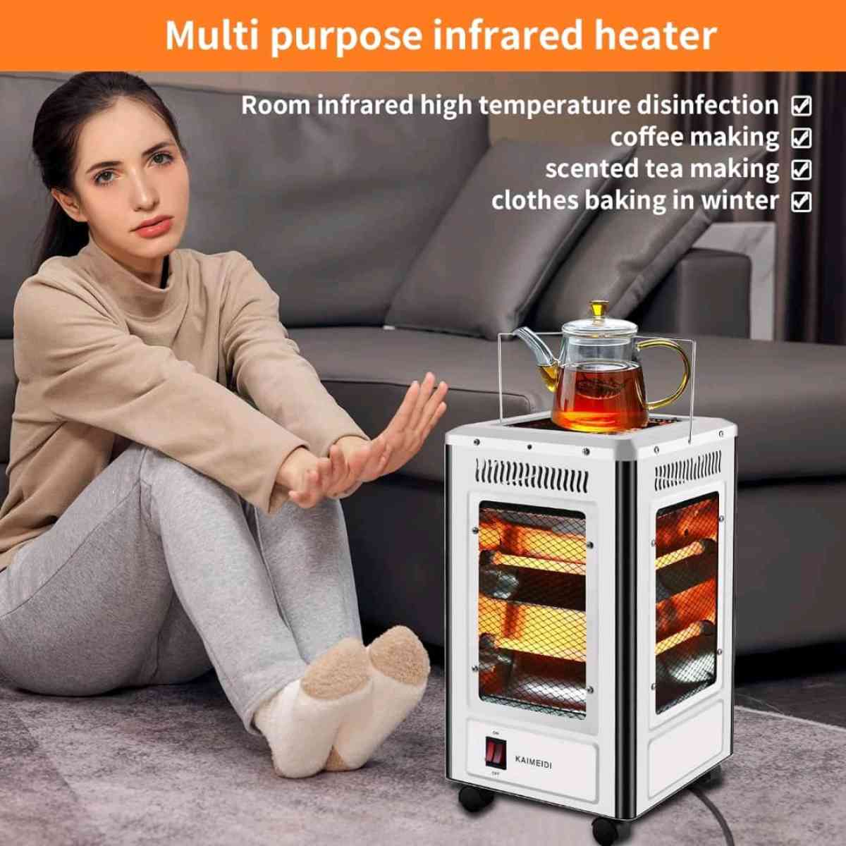 سخان كهربائي وشواية 360 درجة اقتصادي منخفض الاستهلاك 5 جوانب